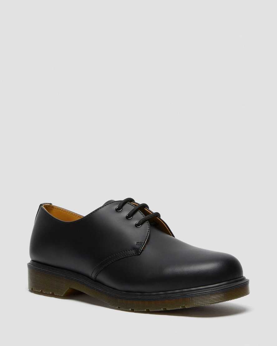 Dr. Martens 1461 Plain Welt Smooth Deri Kadın Oxford Ayakkabı - Ayakkabı Siyah |HVKCW6842|